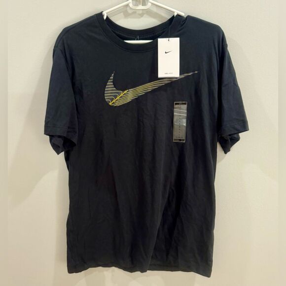 NIKE MEN’S DRI-FIT LOGO GRAPHIC FITNESS T-SHIRT SIZE LARGE NWT - Picture 3 of 8